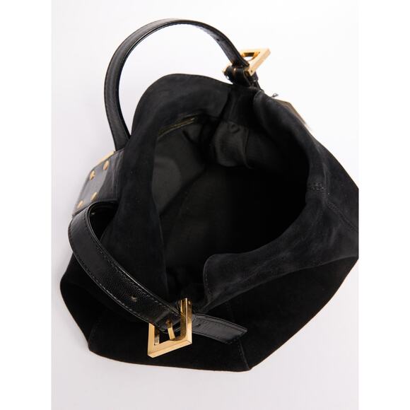 Fendi Black Suede Mamma Shoulder Bag - Picture 12 of 12